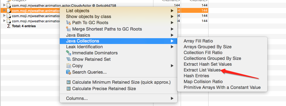 Extrace List Values